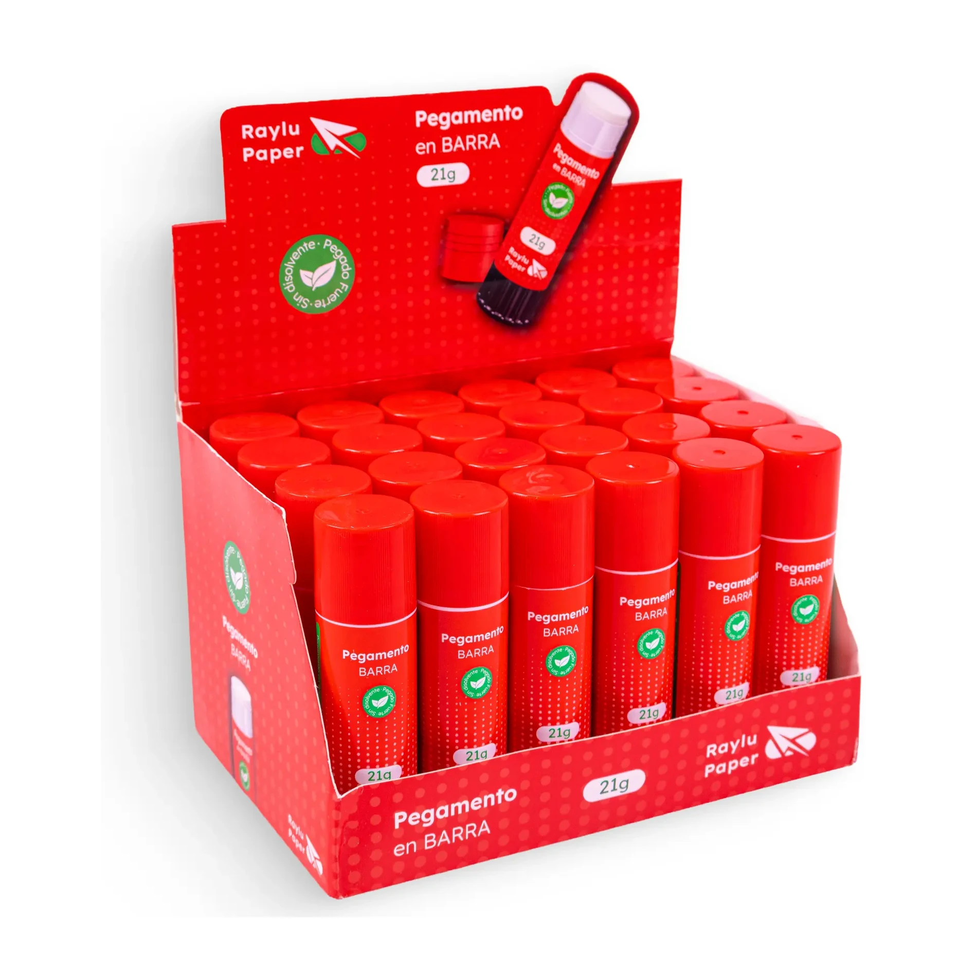[040834] PEGAMENTO EN BARRA EASYSTICK 21GR EXPOSITOR RAYLU