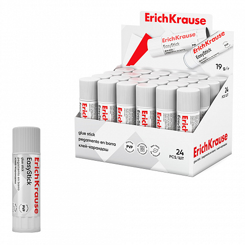 [040834] PEGAMENTO EN BARRA ERICHKRAUSE EASYSTICK 19 G EXPOSITOR 24 UDS