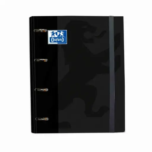 [650109] CARPEBLOCK 4 ANILLAS OXFORD A4 NEGRO