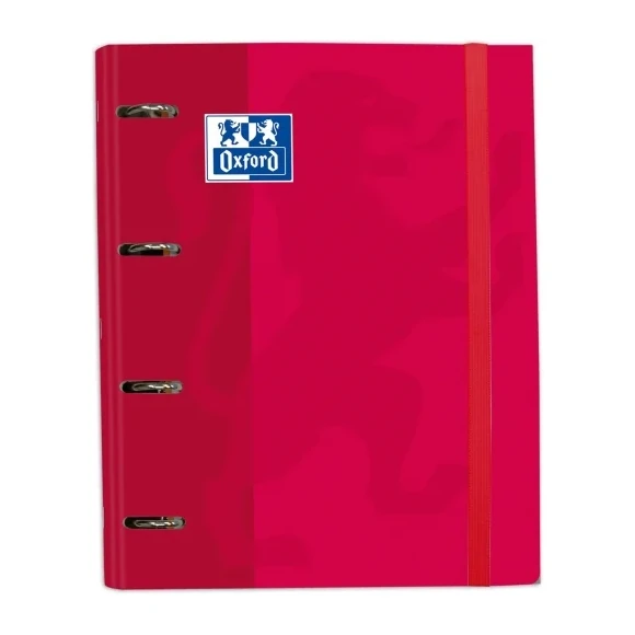 [650105] CARPEBLOCK 4 ANILLAS OXFORD A4 ROJO