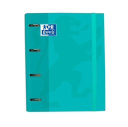 CARPEBLOCK 4 ANILLAS OXFORD A4 VERDE MENTA