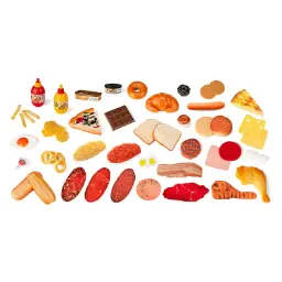 JUEGO ALIMENTOS COMIDA RÁPIDA 52 UNIDADES