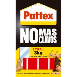 CINTA DOBLE CARA PATTEX “NO MÁS CLAVOS” PRECORTADA