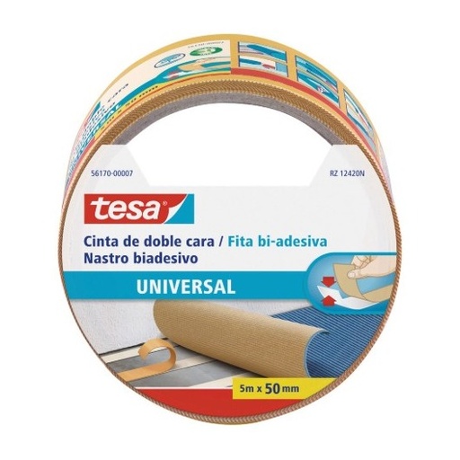 [825805] CINTA DOBLE CARA UNIVERSAL TESA 5MX50MM