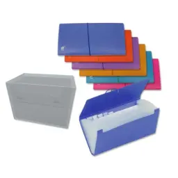 CARPETA FUELLE 12 BOLSAS RECIBOS OPACO 
