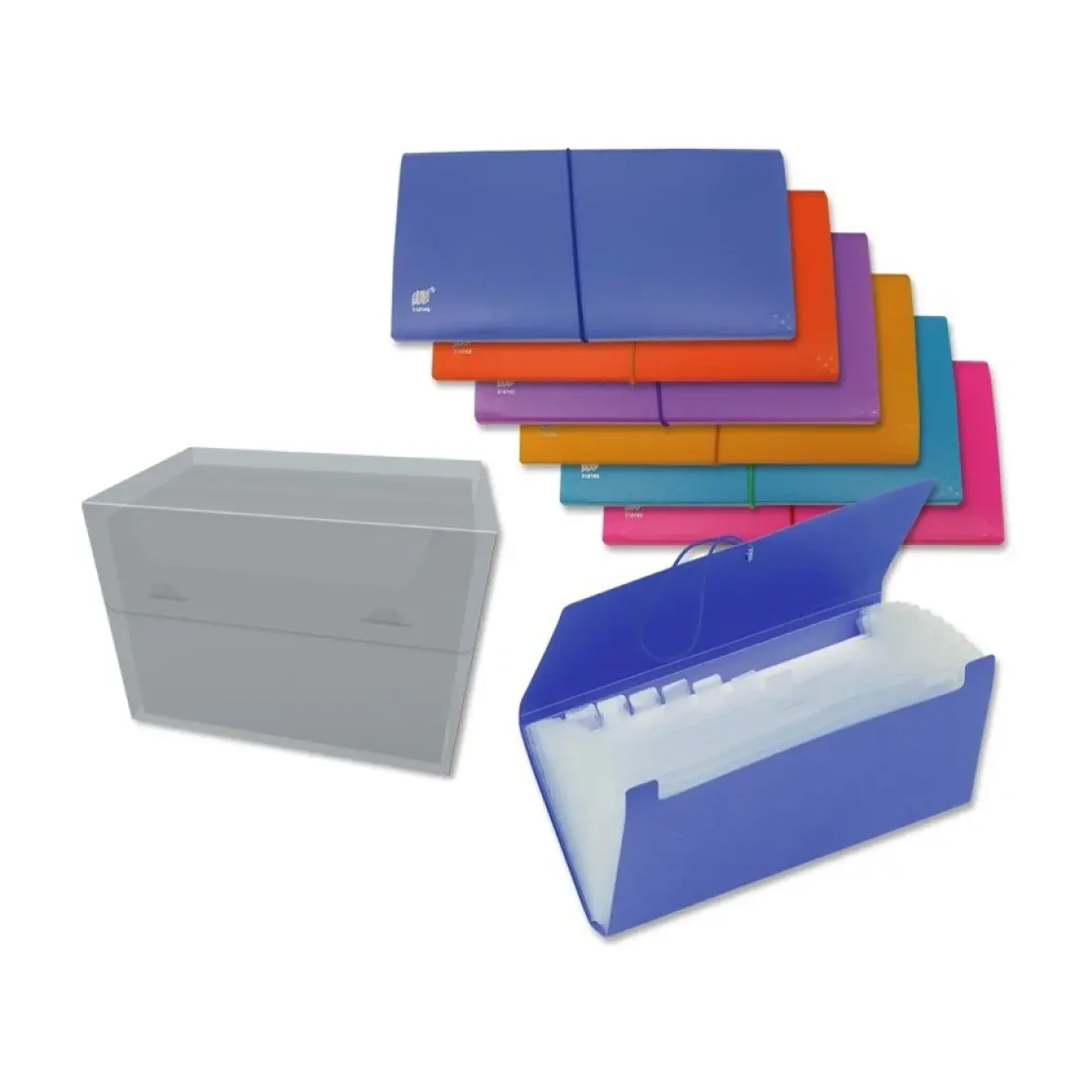 [181087] CARPETA FUELLE 12 BOLSAS RECIBOS OPACO 
