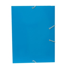 CARPETA MARIOLA CARTON A4+ CON GOMAS Y SOLAPAS AZUL CLARO
