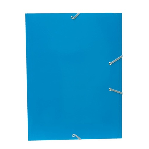 [180872] CARPETA MARIOLA CARTON A4+ CON GOMAS Y SOLAPAS AZUL CLARO