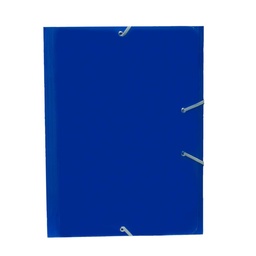 CARPETA MARIOLA CARTON A4+ CON GOMAS Y SOLAPAS AZUL MARINO