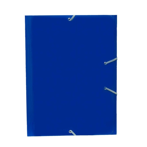 [180874] CARPETA MARIOLA CARTON A4+ CON GOMAS Y SOLAPAS AZUL MARINO