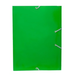 CARPETA MARIOLA CARTON A4+ CON GOMAS Y SOLAPAS VERDE