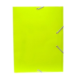CARPETA MARIOLA CARTON A4+ CON GOMAS Y SOLAPAS VERDE CLARO
