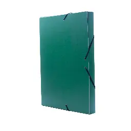 CARPETA PROYECTO RAYLU PAPER A4 LOMO 30 MM VERDE CIERRE CON GOMAS 