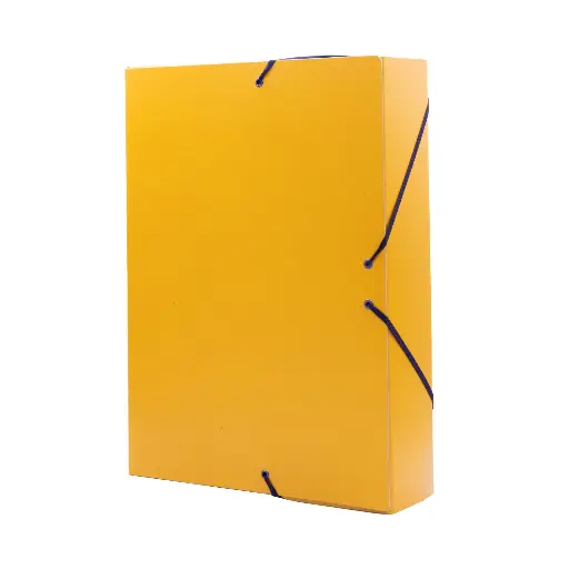 [180959] CARPETA PROYECTO RAYLU PAPER A4 LOMO 50 MM AMARILLO CIERRE CON GOMAS 