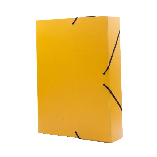 [181326] CARPETA PROYECTO RAYLU PAPER A4 LOMO 70 MM AMARILLO CIERRE CON GOMAS 