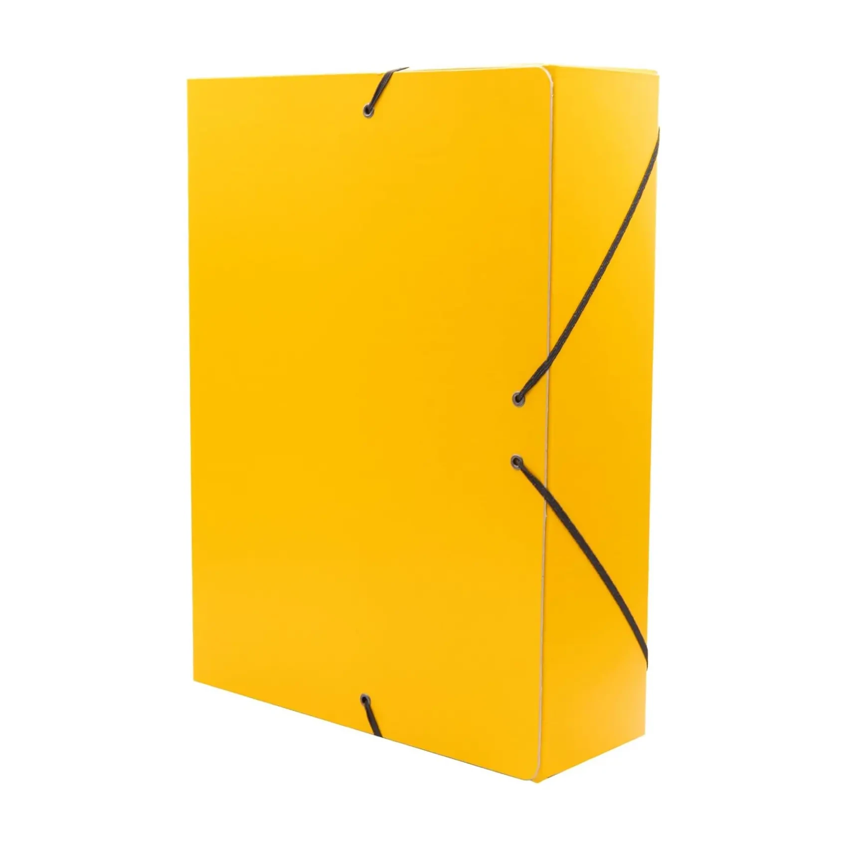 [180175] CARPETA PROYECTO RAYLU PAPER A4 LOMO 90 MM AMARILLO CIERRE CON GOMAS 