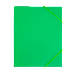 CARPETA PP RAYLU PAPER A3 CON GOMAS Y SOLAPAS VERDE