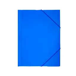 CARPETA PP RAYLU PAPER A5 CON GOMAS Y SOLAPAS AZUL 