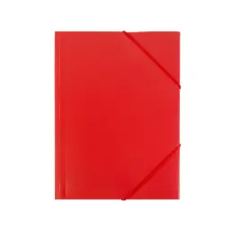 CARPETA PP RAYLU PAPER A5 CON GOMAS Y SOLAPAS ROJO 