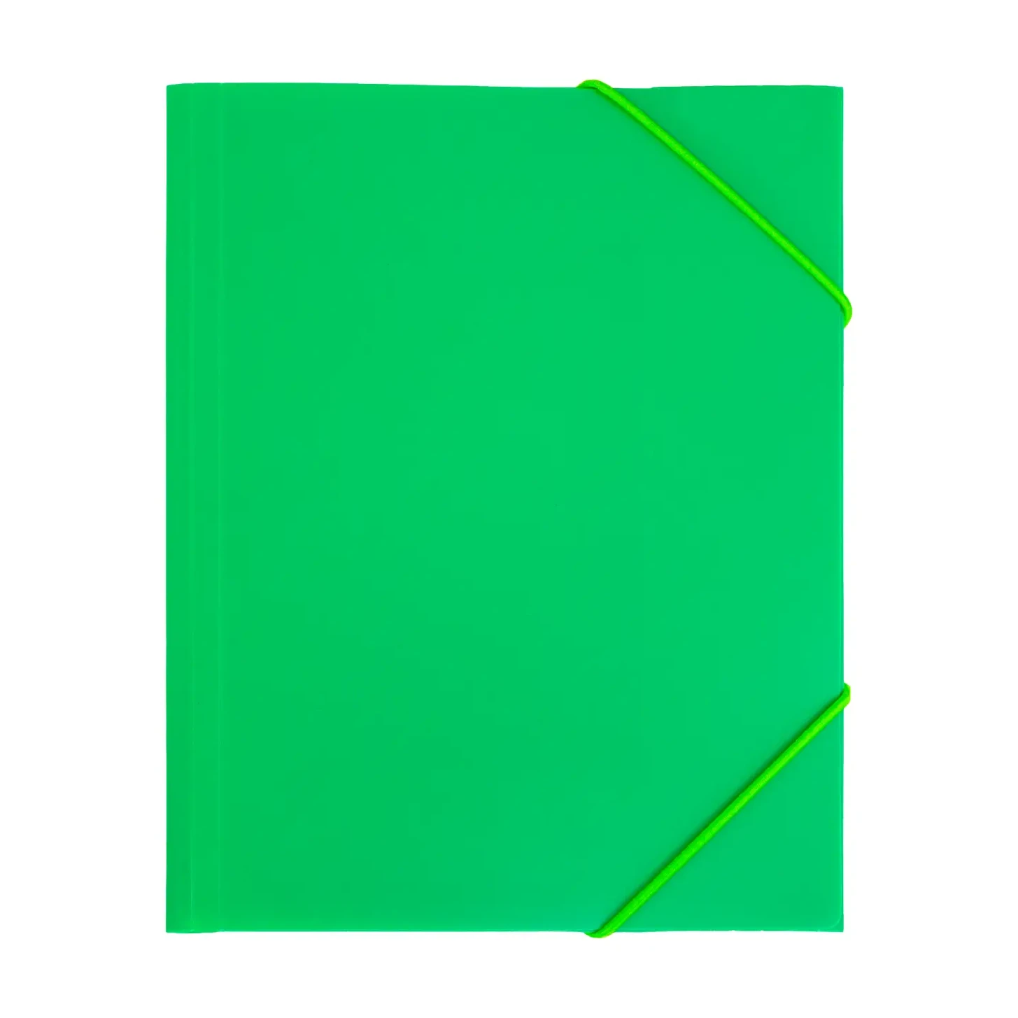[180541] CARPETA PP RAYLU PAPER A5 CON GOMAS Y SOLAPAS VERDE 
