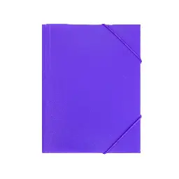 CARPETA PP RAYLU PAPER A5 CON GOMAS Y SOLAPAS VIOLETA 