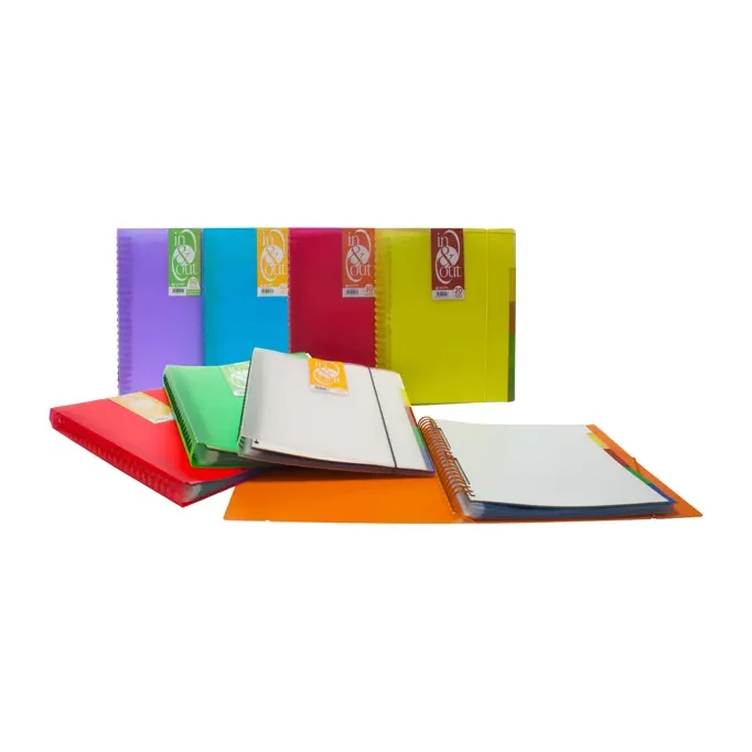 [825755] CARPETA GRAFOPLAS A4 IN&OUT 20 FUNDAS PP TRANSLÚCIDO VERDE