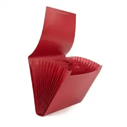 CARPETA FUELLE 13 COMPARTIMENTOS ROJO (A4)