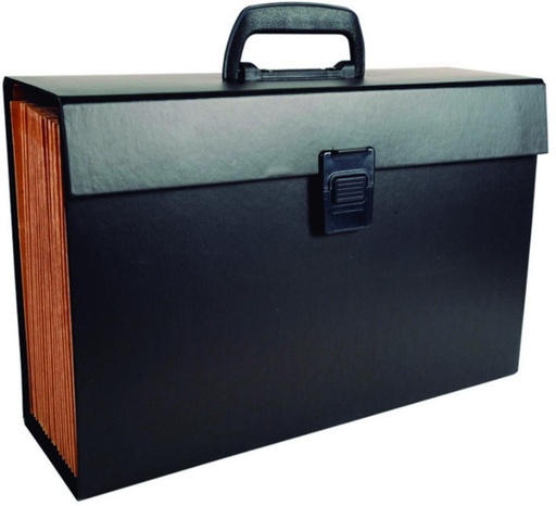 [181054] MALETIN ARCHIVO DE EXPANSIÓN 20 COMPARTIMENTOS A4 MAXI NEGRO