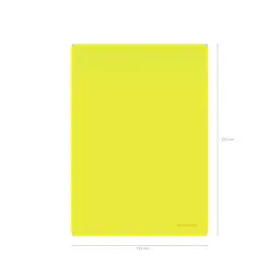 DOSIER UÑERO POLIPROPILENO A4 AMARILLO 10UD