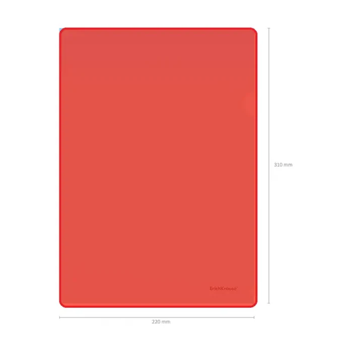 [825468] DOSIER UÑERO POLIPROPILENO A4 ROJO 10UD
