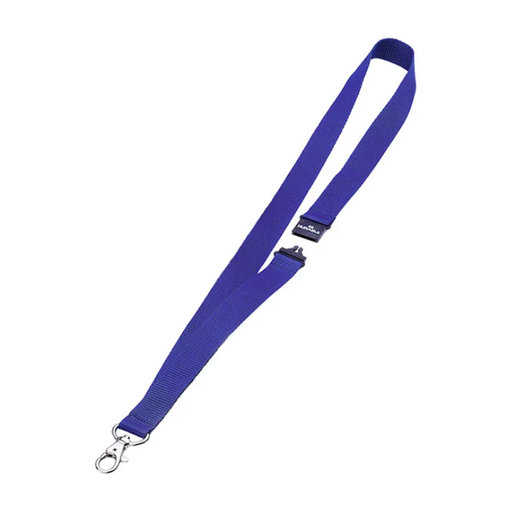 [180582] CORDÓN PARA IDENTIFICADORES  · AZUL · NYLON · PINZA METÁLICA