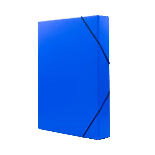 [180957] CARPETA PROYECTO RAYLU PAPER A4 LOMO 50 MM AZUL CIERRE CON GOMAS 