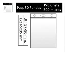 FUNDA PORTACARNET 300M VERTICAL 85X54MM