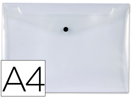 [180234] SOBRE PORTADOCUMENTOS POLIPROPILENO CON BROCHE A4 TRANSPARENTE 