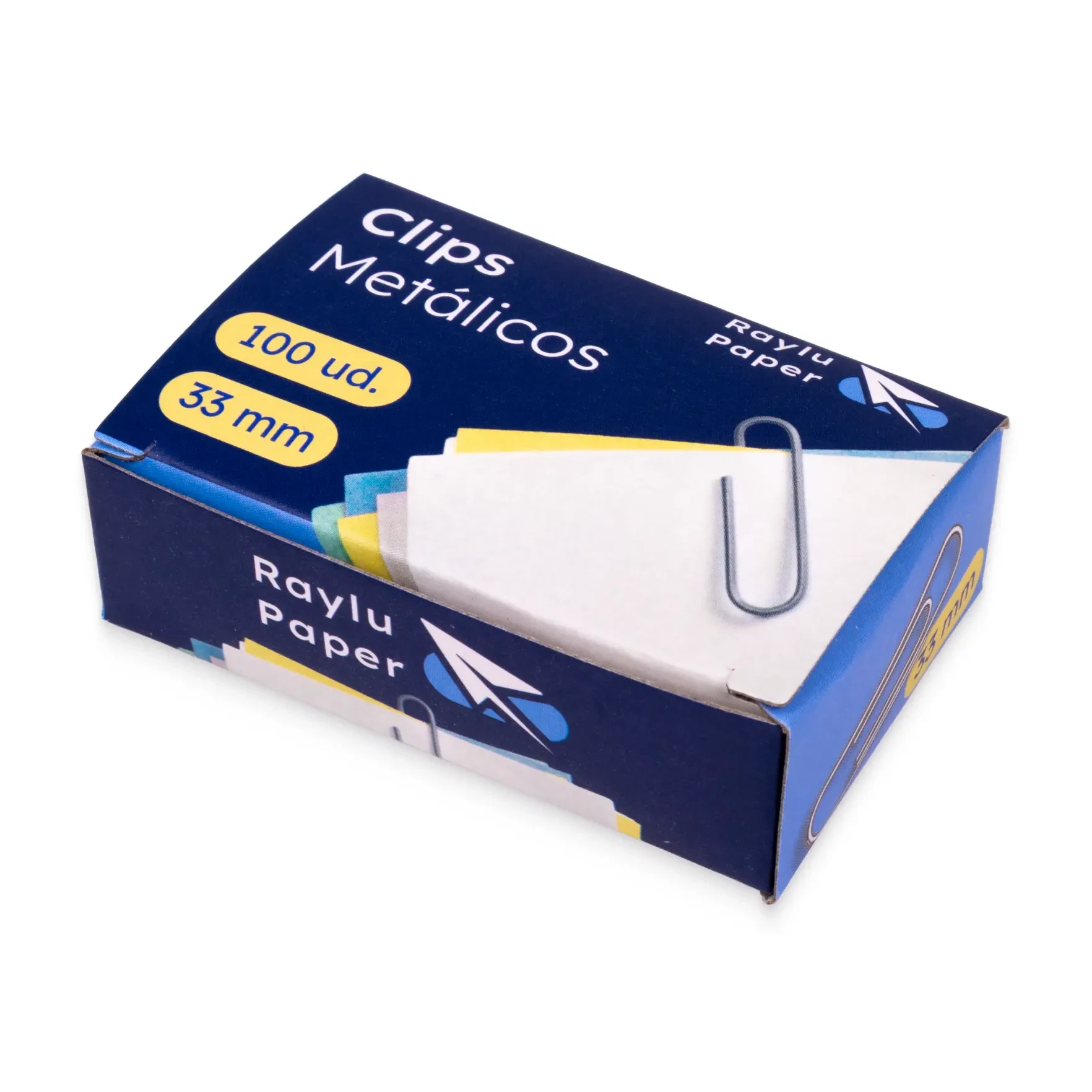 [040165] CLIPS METÁLICOS ERICHKRAUSE 33MM CAJA 100 UDS 