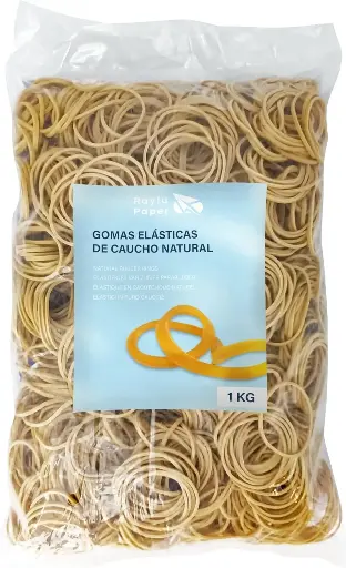 [040822] BANDAS ELASTICAS CAUCHO RAYLU Nº7 70X5MM BOLSA 1 KILO