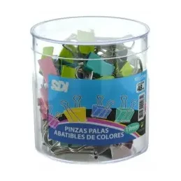[825605] PINZAS DE PALA ABATIBLES 19MM COLORES SURTIDOS 48 UNIDADES